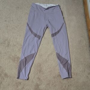 Purple and White Leggings